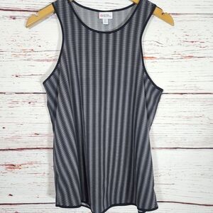 Peter Pilotto Black and White Striped Top